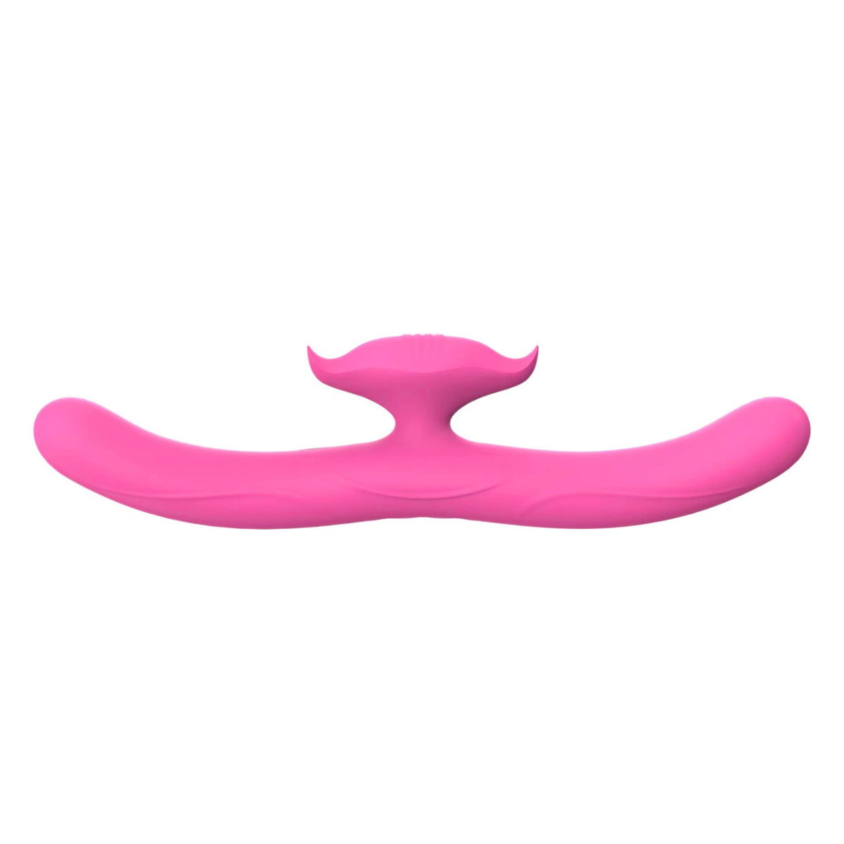 Nick rechargeable dual-ended vibrator in pink - elegant app-controlled waterproof design by Fabulous Coco.